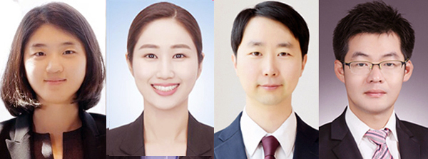 왼쪽부터 의사 출신 이정우, 박동희, 김보람, 배홍철 보건사무관.